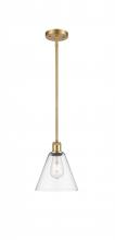 Innovations Lighting 516-1S-SG-GBC-82 - Berkshire - 1 Light - 8 inch - Satin Gold - Mini Pendant