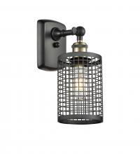 Innovations Lighting 516-1W-BAB-M18-BK - Nestbrook - 1 Light - 5 inch - Black Antique Brass - Sconce