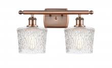 Innovations Lighting 516-2W-AC-G402 - Niagara - 2 Light - 17 inch - Antique Copper - Bath Vanity Light