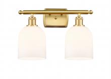 Innovations Lighting 516-2W-SG-G558-6GWH - Bella - 2 Light - 16 inch - Satin Gold - Bath Vanity Light