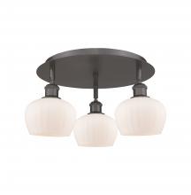 Innovations Lighting 516-3C-OB-G91 - Fenton - 3 Light - 18 inch - Oil Rubbed Bronze - Flush Mount