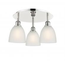 Innovations Lighting 516-3C-PN-G381 - Castile - 3 Light - 18 inch - Polished Nickel - Flush Mount