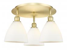 Innovations Lighting 516-3C-SG-GBD-751 - Bristol - 3 Light - 19 inch - Satin Gold - Flush Mount