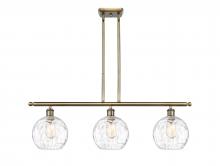 Innovations Lighting 516-3I-AB-G1215-8 - Athens Water Glass - 3 Light - 36 inch - Antique Brass - Cord hung - Island Light