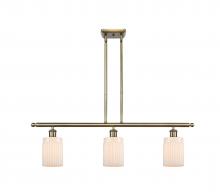 Innovations Lighting 516-3I-AB-G341 - Hadley - 3 Light - 36 inch - Antique Brass - Cord hung - Island Light