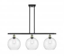 Innovations Lighting 516-3I-BAB-G124-10 - Athens - 3 Light - 37 inch - Black Antique Brass - Stem Hung - Island Light