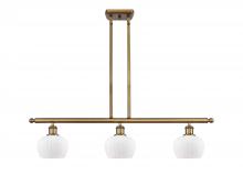 Innovations Lighting 516-3I-BB-G91 - Fenton - 3 Light - 36 inch - Brushed Brass - Cord hung - Island Light