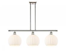 Innovations Lighting 516-3I-PN-G1217-10WV - White Venetian - 3 Light - 37 inch - Polished Nickel - Stem Hung - Island Light