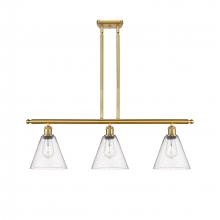 Innovations Lighting 516-3I-SG-GBC-84 - Berkshire - 3 Light - 36 inch - Satin Gold - Cord hung - Island Light