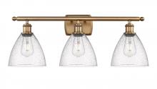 Innovations Lighting 516-3W-BB-GBD-754 - Bristol - 3 Light - 28 inch - Brushed Brass - Bath Vanity Light