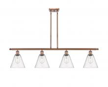 Innovations Lighting 516-4I-AC-GBC-84 - Berkshire - 4 Light - 48 inch - Antique Copper - Cord hung - Island Light