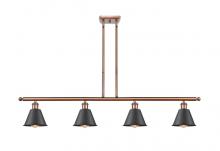 Innovations Lighting 516-4I-AC-M8-BK - Smithfield - 4 Light - 48 inch - Antique Copper - Cord hung - Island Light