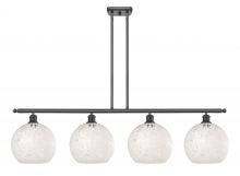 Innovations Lighting 516-4I-OB-G1216-10WM - White Mouchette - 4 Light - 48 inch - Oil Rubbed Bronze - Stem Hung - Island Light