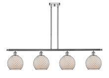 Innovations Lighting 516-4I-PC-G121-8CBK - Farmhouse Chicken Wire - 4 Light - 48 inch - Polished Chrome - Cord hung - Island Light