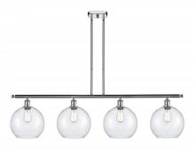 Innovations Lighting 516-4I-PC-G124-10 - Athens - 4 Light - 48 inch - Polished Chrome - Stem Hung - Island Light