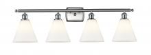 Innovations Lighting 516-4W-SN-GBC-81 - Berkshire - 4 Light - 38 inch - Brushed Satin Nickel - Bath Vanity Light