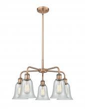 Innovations Lighting 516-5CR-AC-G2812 - Hanover - 5 Light - 24 inch - Antique Copper - Chandelier