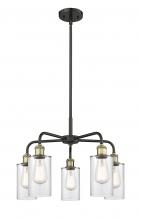 Innovations Lighting 516-5CR-BAB-G802 - Clymer - 5 Light - 22 inch - Black Antique Brass - Chandelier