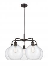 Innovations Lighting 516-5CR-OB-G124-10 - Athens - 5 Light - 28 inch - Oil Rubbed Bronze - Chandelier