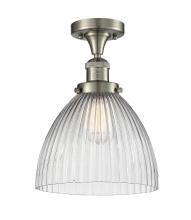 Innovations Lighting 517-1CH-SN-G222 - Seneca Falls - 1 Light - 10 inch - Brushed Satin Nickel - Semi-Flush Mount