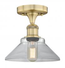 Innovations Lighting 616-1F-BB-G132 - Orwell - 1 Light - 8 inch - Brushed Brass - Flush Mount