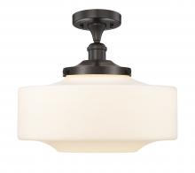 Innovations Lighting 616-1F-OB-G691-16 - Bridgeton - 1 Light - 16 inch - Oil Rubbed Bronze - Semi-Flush Mount