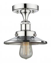 Innovations Lighting 616-1F-PC-M7-PC - Edison - 1 Light - 8 inch - Polished Chrome - Semi-Flush Mount