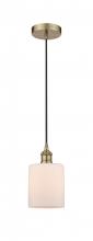 Innovations Lighting 616-1P-AB-G111 - Cobbleskill - 1 Light - 5 inch - Antique Brass - Cord hung - Mini Pendant