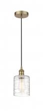Innovations Lighting 616-1P-AB-G1113 - Cobbleskill - 1 Light - 5 inch - Antique Brass - Cord hung - Mini Pendant