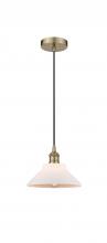 Innovations Lighting 616-1P-AB-G131 - Orwell - 1 Light - 8 inch - Antique Brass - Cord hung - Mini Pendant