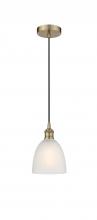 Innovations Lighting 616-1P-AB-G381 - Castile - 1 Light - 6 inch - Antique Brass - Cord hung - Mini Pendant