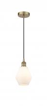 Innovations Lighting 616-1P-AB-G651-6 - Cindyrella - 1 Light - 6 inch - Antique Brass - Cord hung - Mini Pendant