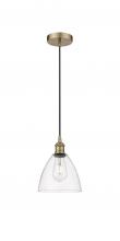 Innovations Lighting 616-1P-AB-GBD-752 - Bristol - 1 Light - 8 inch - Antique Brass - Cord hung - Mini Pendant