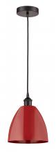 Innovations Lighting 616-1P-OB-MBD-9-RD-LED - Plymouth - 1 Light - 9 inch - Oil Rubbed Bronze - Cord hung - Mini Pendant