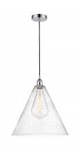 Innovations Lighting 616-1P-PC-GBC-164 - Berkshire - 1 Light - 16 inch - Polished Chrome - Cord hung - Pendant