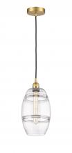 Innovations Lighting 616-1P-SG-G557-8CL - Vaz - 1 Light - 8 inch - Satin Gold - Cord hung - Mini Pendant