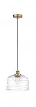 Innovations Lighting 616-1PH-AB-G713-L - Bell - 1 Light - 12 inch - Antique Brass - Cord hung - Mini Pendant