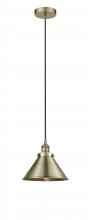 Innovations Lighting 616-1PH-AB-M10-AB - Edison - 1 Light - 10 inch - Antique Brass - Mini Pendant