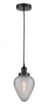 Innovations Lighting 616-1PH-BK-G165 - Geneseo - 1 Light - 7 inch - Matte Black - Mini Pendant