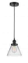 Innovations Lighting 616-1PH-BK-G42 - Cone - 1 Light - 8 inch - Matte Black - Cord hung - Mini Pendant