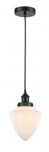 Innovations Lighting 616-1PH-BK-G661-7 - Bullet - 1 Light - 7 inch - Matte Black - Cord hung - Mini Pendant