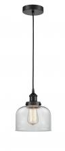 Innovations Lighting 616-1PH-BK-G72 - Bell - 1 Light - 8 inch - Matte Black - Cord hung - Mini Pendant