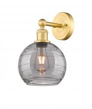 Innovations Lighting 616-1W-SG-G1213-8SM - Athens Deco Swirl - 1 Light - 8 inch - Satin Gold - Sconce