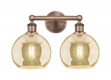Innovations Lighting 616-2W-AC-G128-8 - Athens - 2 Light - 17 inch - Antique Copper - Bath Vanity Light