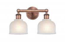 Innovations Lighting 616-2W-AC-G411 - Dayton - 2 Light - 15 inch - Antique Copper - Bath Vanity Light