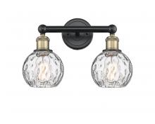 Innovations Lighting 616-2W-BAB-G1215-6 - Athens Water Glass - 2 Light - 15 inch - Black Antique Brass - Bath Vanity Light