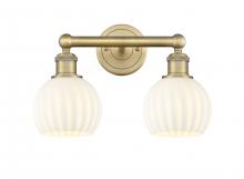 Innovations Lighting 616-2W-BB-G1217-6WV - White Venetian - 2 Light - 15 inch - Brushed Brass - Bath Vanity Light