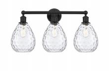 Innovations Lighting 616-3W-BK-G372 - Waverly - 3 Light - 26 inch - Matte Black - Bath Vanity Light