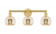 Innovations Lighting 616-3W-SG-G128-6 - Athens - 3 Light - 24 inch - Satin Gold - Bath Vanity Light