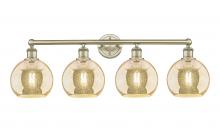 Innovations Lighting 616-4W-AB-G128-8 - Athens - 4 Light - 35 inch - Antique Brass - Bath Vanity Light